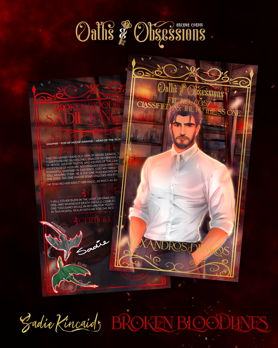 DISCOUNTED OVERSTOCK SALE Broken Bloodlines by Sadie Kincaid